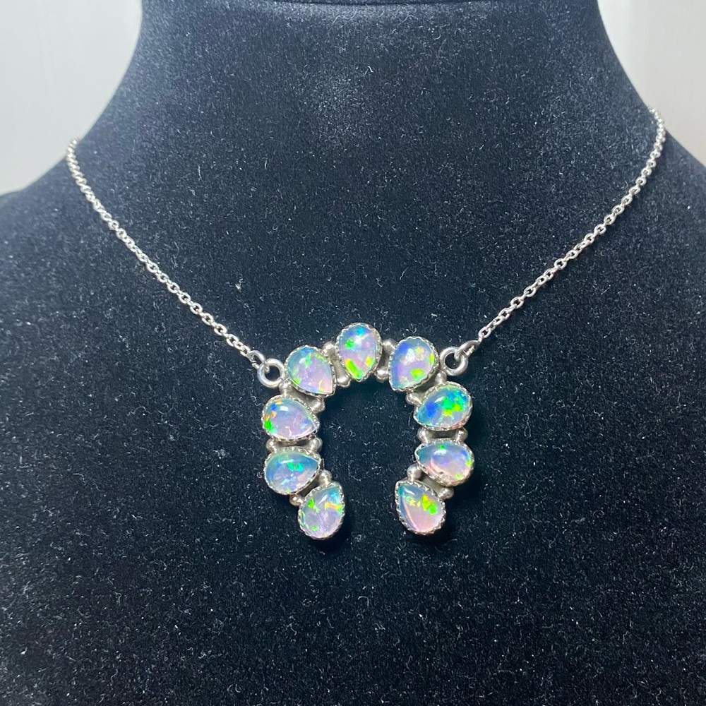 925 Stunning Opal Necklace